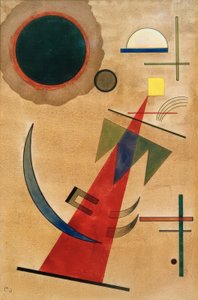 Rojo en forma puntiaguda de Wassily Kandinsky