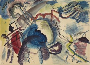 Boceto para Pintura con Borde Blanco, 1913 de Wassily Kandinsky