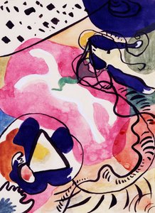 Estudio para Caballero Azul de Wassily Kandinsky