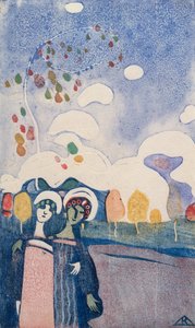 Dos chicas de Wassily Kandinsky