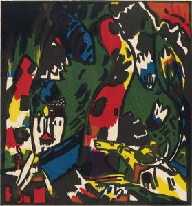 Pintura ""An Archer"" de Vassily Kandinsky (o Wassily Kandinsky o Kandinskyj de Wassily Kandinsky