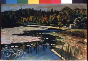 Un río en otoño de Wassily Kandinsky