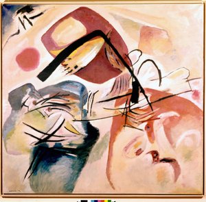 Con el lazo negro de Wassily Kandinsky