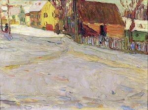 Paisaje urbano (óleo sobre lienzo) de Wassily & Marc Franz (1880 1916) Kandinsky