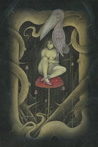 UN PÁJARO EN LA MANO, 2007 (técnica mixta) de Wayne Anderson