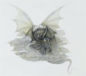 Un dragón que parece una nube
