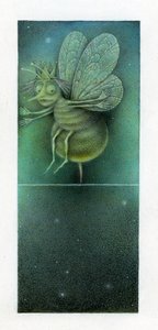 Queen Bee, 2003 (técnica mixta sobre cartón) de Wayne Anderson