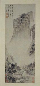 Pensamientos poéticos en un pabellón junto al río, 1558 de Wen Zhengming
