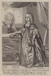 Mary, Princesa de Orange de Wenceslaus (after) Hollar