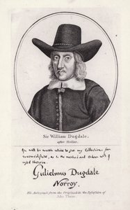 Sir William Dugdale de Wenceslaus (after) Hollar