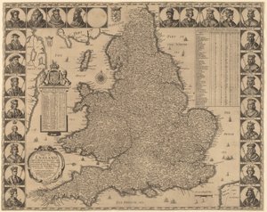 Un nuevo y exacto mapa de Inglaterra de Wenceslaus Hollar
