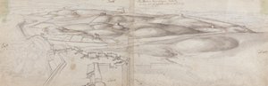 Vista desde la Torre Peterborough en Tánger de Wenceslaus Hollar