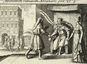Abimelec reprendiendo a Abraham. Estado 2