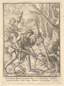 Adán arando de la Danza de la Muerte, 1651