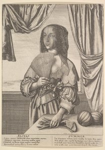Aestas - Verano, tres cuartos de longitud de las estaciones, 1641 de Wenceslaus Hollar