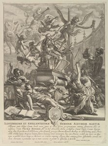 Alegoría sobre la muerte del Conde de Arundel, ca. 1646 de Wenceslaus Hollar