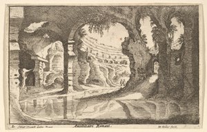Anfiteatro romano, ca. 1650 de Wenceslaus Hollar