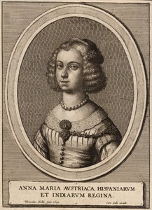 Ana María, Reina de España de Wenceslaus Hollar