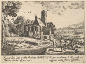 Agosto, 1628-29 de Wenceslaus Hollar