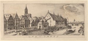 Otoño: El mercado del vino de Wenceslaus Hollar