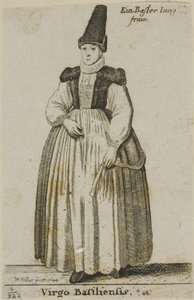 Mujer de Basilea de Wenceslaus Hollar