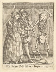 Pareja Nupcial, de la Danza de la Muerte, 1651 de Wenceslaus Hollar