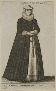 Esposa del burgomaestre de Zúrich de Wenceslaus Hollar