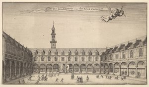 Byrsa Londinensis vulgo el Royal Exchange, Londres, ca. 1647 de Wenceslaus Hollar