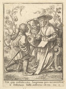 Cardenal, de la Danza de la Muerte, 1651 de Wenceslaus Hollar