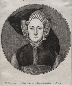 Catalina de Aragón, 1647 de Wenceslaus Hollar