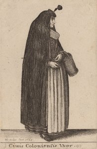 Ciuis Coloniesis Vxor, 1643 de Wenceslaus Hollar