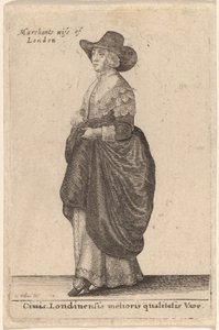 Ciuis Londinensis Melioris Qualitatis Vxor de Wenceslaus Hollar
