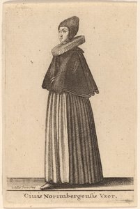 Ciuis Norimbergensis Vxor de Wenceslaus Hollar
