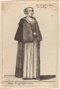 Ciuis Pragensis Filia de Wenceslaus Hollar