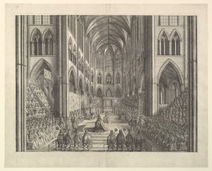 Procesión de Coronación de Carlos II de Wenceslaus Hollar