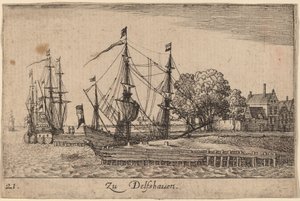 Delfshaven de Wenceslaus Hollar