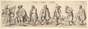 Die Bettler Zunfft Los Siete Mendigos, 1630 de Wenceslaus Hollar