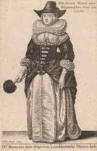 Dni Maioris sive Praetoris Londinensis Vxoris Hab de Wenceslaus Hollar