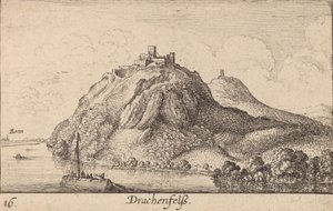 Drachenfels, 1635 de Wenceslaus Hollar
