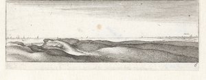 Dunas cerca de Naarden Pequeños paisajes marinos (título de la serie) de Wenceslaus Hollar