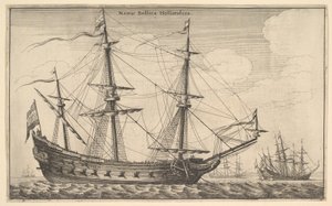 Buque de guerra holandés, 1647 de Wenceslaus Hollar
