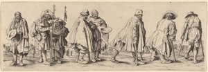 Ocho mendigos de Wenceslaus Hollar