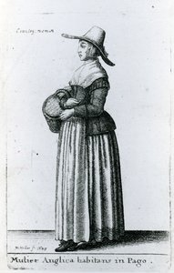 Mujer campesina inglesa de Wenceslaus Hollar