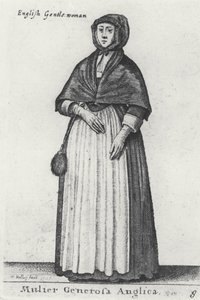 Dama inglesa, 1643 de Wenceslaus Hollar