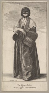 Dama inglesa en traje de invierno de Wenceslaus Hollar