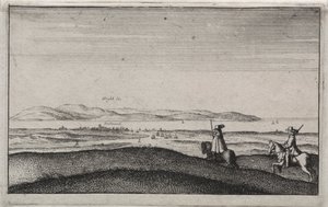 Vistas inglesas: Isla de Wight desde Portsmouth de Wenceslaus Hollar