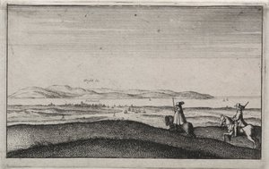 Vistas Inglesas: Isla de Wight desde Portsmouth de Wenceslaus Hollar