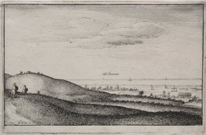 Vistas inglesas: Old Shoreham, 1645 de Wenceslaus Hollar