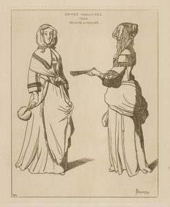 Mujeres inglesas, 1644 de Wenceslaus Hollar