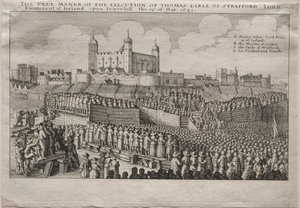 Ejecución del Conde de Strafford de Wenceslaus Hollar